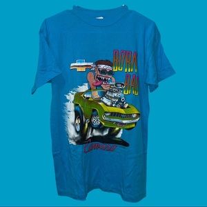 Vtg 80s Born Bad Chevy Camaro Mens Med Speed Limit T-shirt